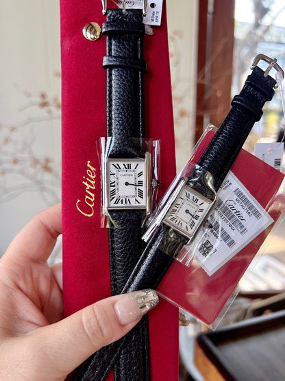 CW5  Couple's lychee print belt watch  25.5mm x 33.7mm/29.5mm*22mmCITIZEN movement