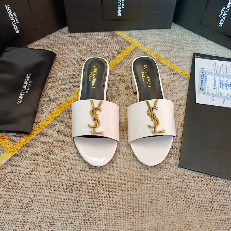 MJYS3 Leather 6.0CM Slippers Size 35-42 Shoes with Box