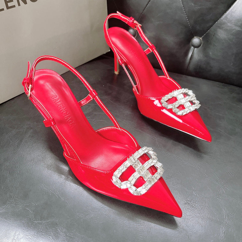 MBS11 Slippers Women 8CM heel shoes 35-42 With box