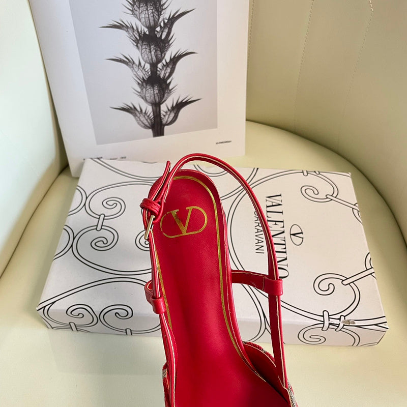 MJVS5 Leather Women 4/6/8/10CM Heel shoes 35-41 With box