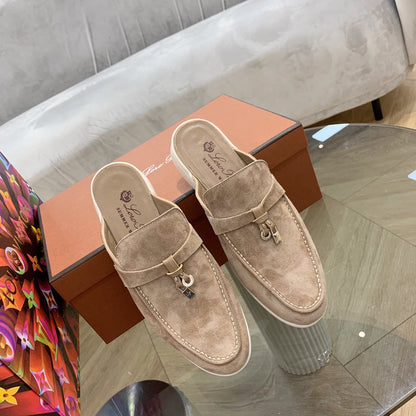 GLS19 Leather shoes Women35-42 Man40-45 Slipper with box