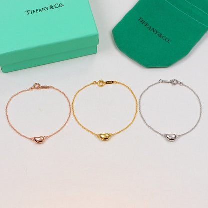 TB67  18k rose gold plated European and American bracelet girls love three-dimensional peas bracelet   Jewelry