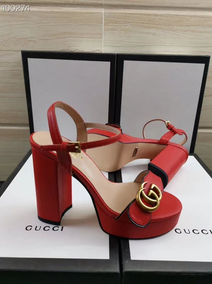 OGS4 Women real leather 8 Or 10CM shoes size 35-42 with box