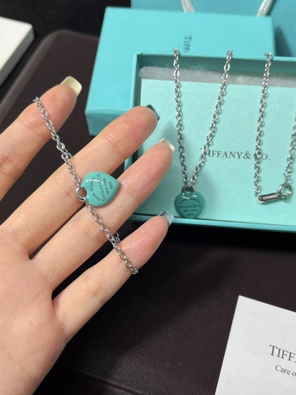 X699   Men's and women's titanium steel necklace bracelet set jewelry