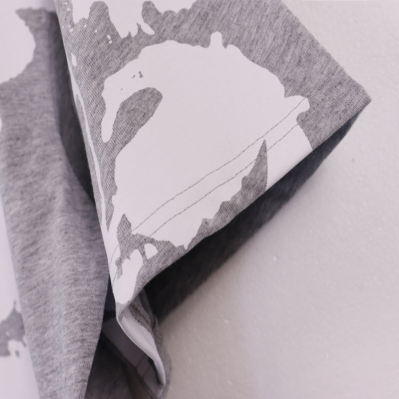 MMC7 New Cotton Flower Summer Short sleeved Top+Short sleeved Clothes