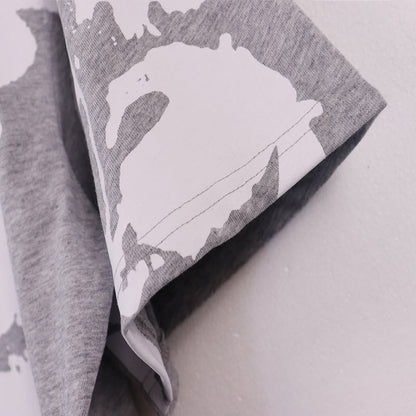 MMC7 New Cotton Flower Summer Short sleeved Top+Short sleeved Clothes