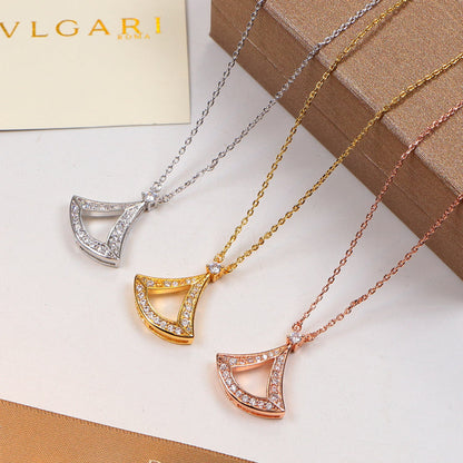 BVN21  Full of rhinestone drop pendant diamond necklace, stylish, simple and versatile clavicle  Jewelry