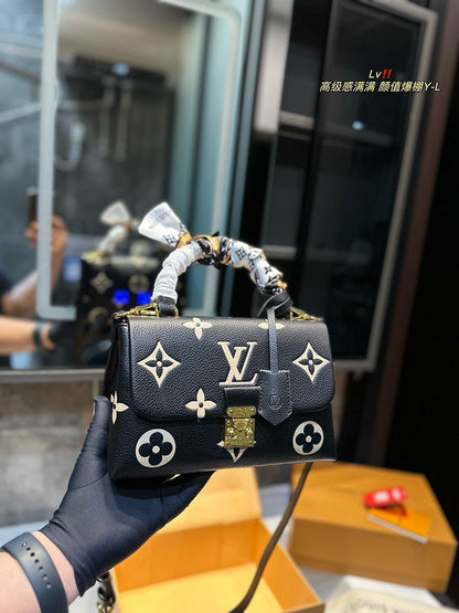 ALP14 Leather Bag 24-16-9CM Handbag With box