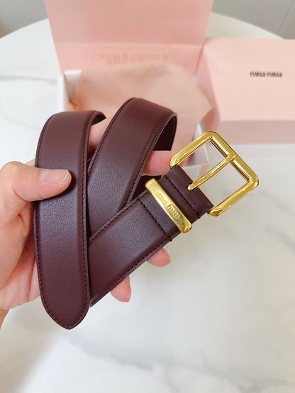 MBL1 Real leather 3.5CM 95-110CM Belt with all packing