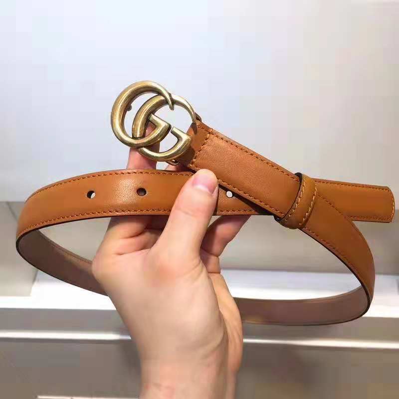 GCBL24 wide Real Leather 2.5CM total length 95-110cm Belt with all packing