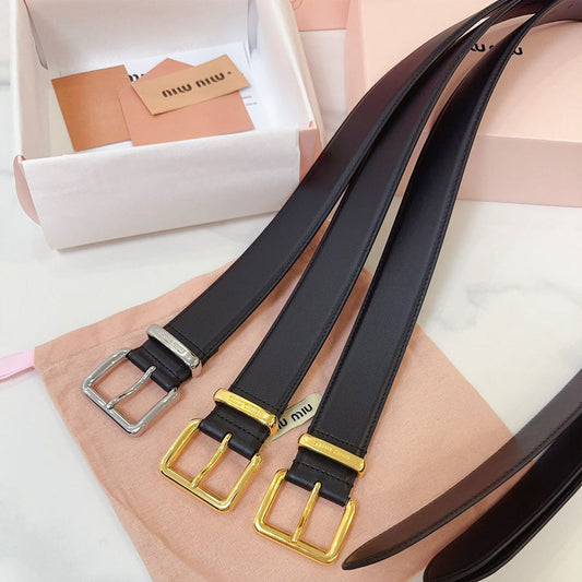 MBL4 Real leather 3.5CM 95-110CM Belt with all packing