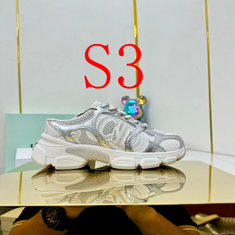 BDS8 Leather Slippers Women 35-41 Shoes with box