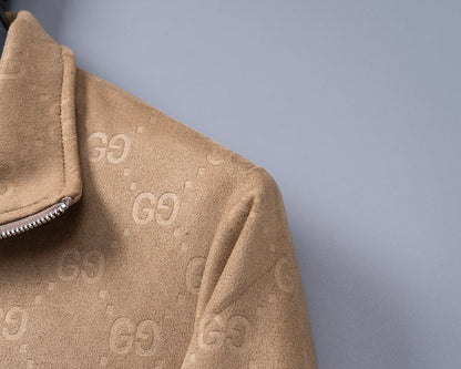 GUC099 New Spring and Autumn thin imitation deer skin velvet jacket long sleeved cardigan clothes