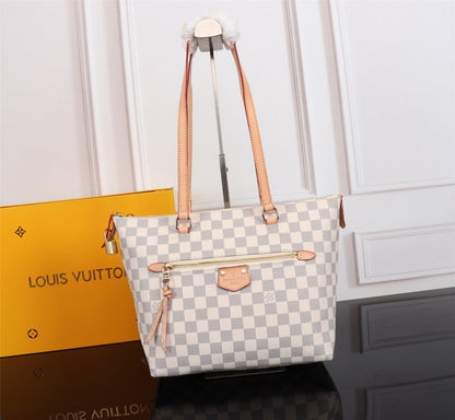 LLP113 Fashion  women high quality leather bag handbag big size shopping bag35-23-13CM