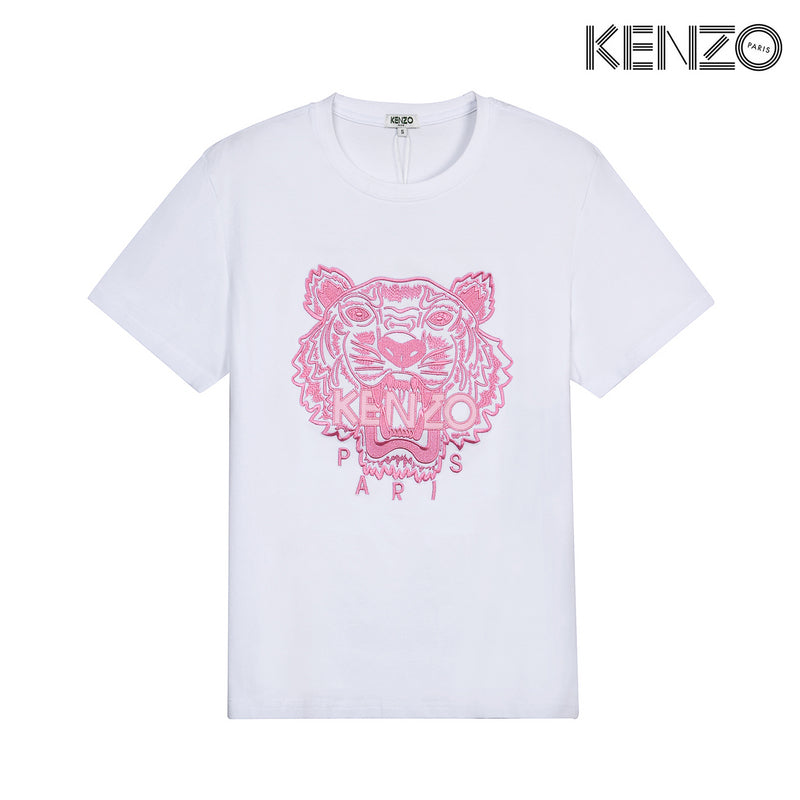 KEC32  Women's fashion embroidered short-sleeved T-shirt