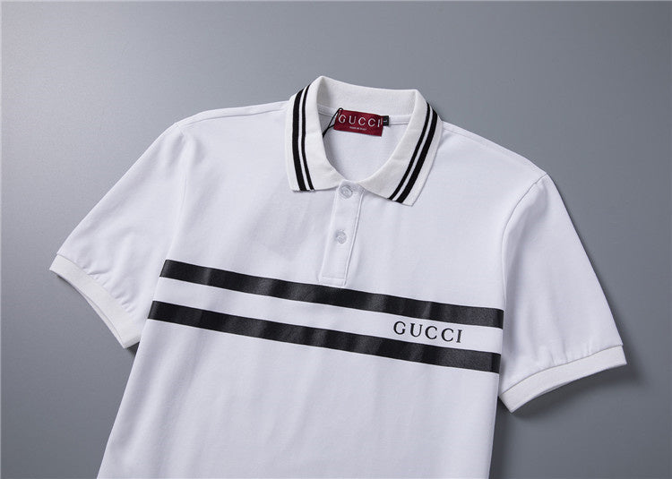 GUC064  Men's short sleeved lapel polo shirt clothing