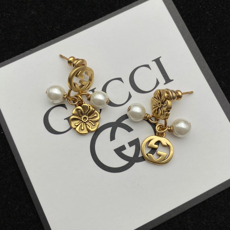 GE72 Double G flower stud earrings  Jewelry