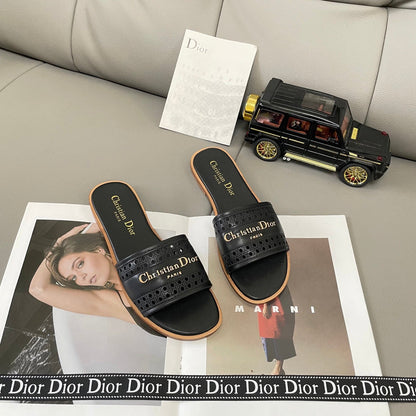 MBDS1 Leather Slippers Size 35-41 Shoes with Box