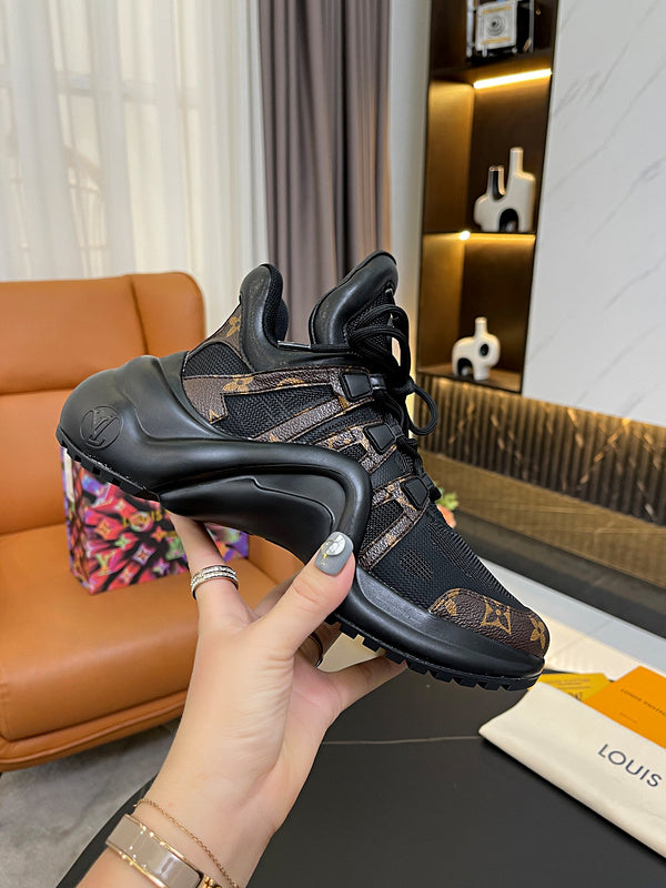 OLS29 Leather Women 5.5CM Shoes 35-42 with box