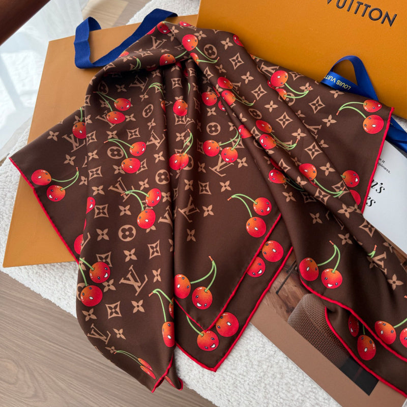 XLC12 Silk satin 90-90CM Scarf