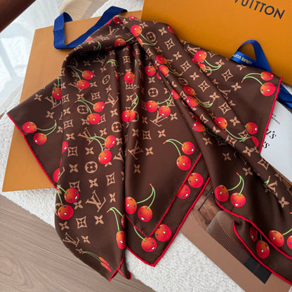 XLC12 Silk satin 90-90CM Scarf