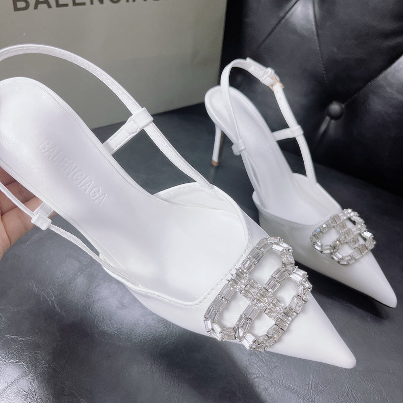 MBS11 Slippers Women 8CM heel shoes 35-42 With box