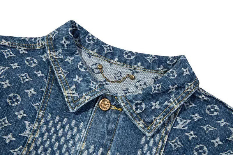 LVC021  New high-quality spring and autumn men'sand women’s  jacket denim jacket clothes