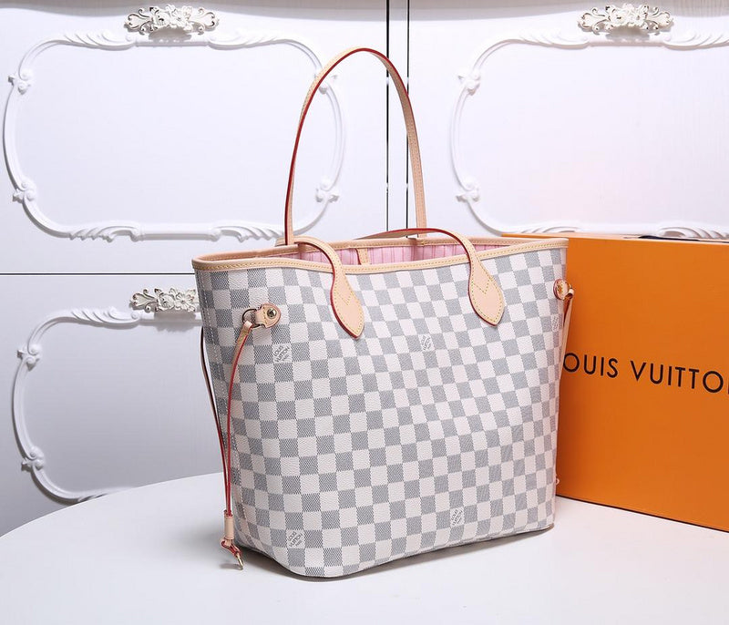 GLP8  Neverfull Bag high quality L*V bag for lady gift Canvas leather small size 32x29x17cm/ big 40×33×20CM