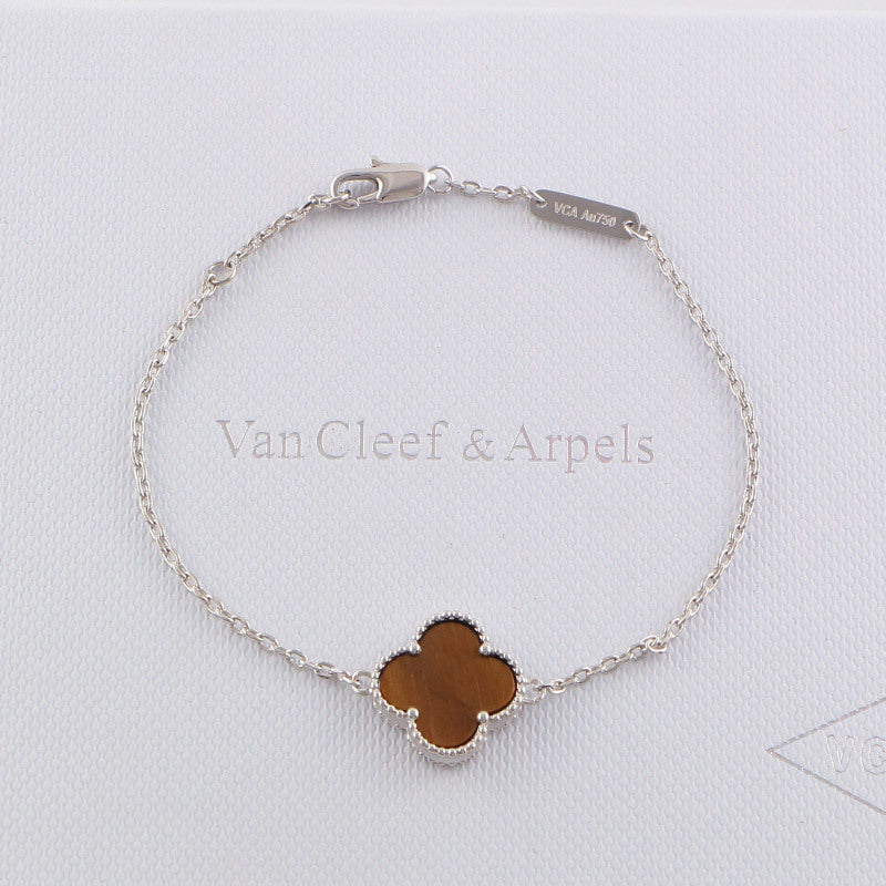 VAB1 4 Clover Bracelet single flower steel braceletabout 17cm+4cm extra   Jewelry