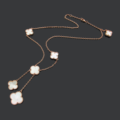 VAN24 Clover Shell Necklace gold plated necklace for women  Jewelry