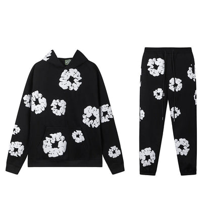 MMC2  New Kapok Flower Set Hoodie+Sports Pants clothes