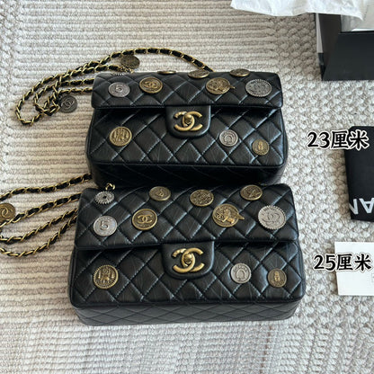 MCP27 Shoulder Bag 23CM Or 25CM Leather Bags With box