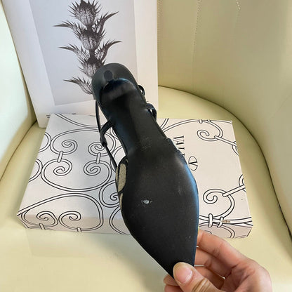 MJVS5 Leather Women 4/6/8/10CM Heel shoes 35-41 With box