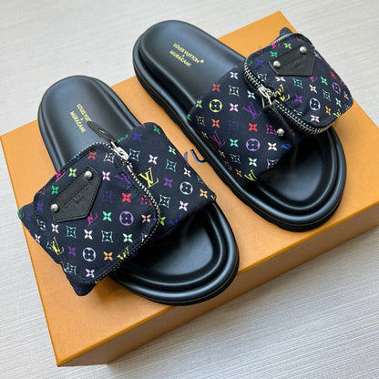 YLS5 Leather Slippers Size 36-45 Shoes with Box