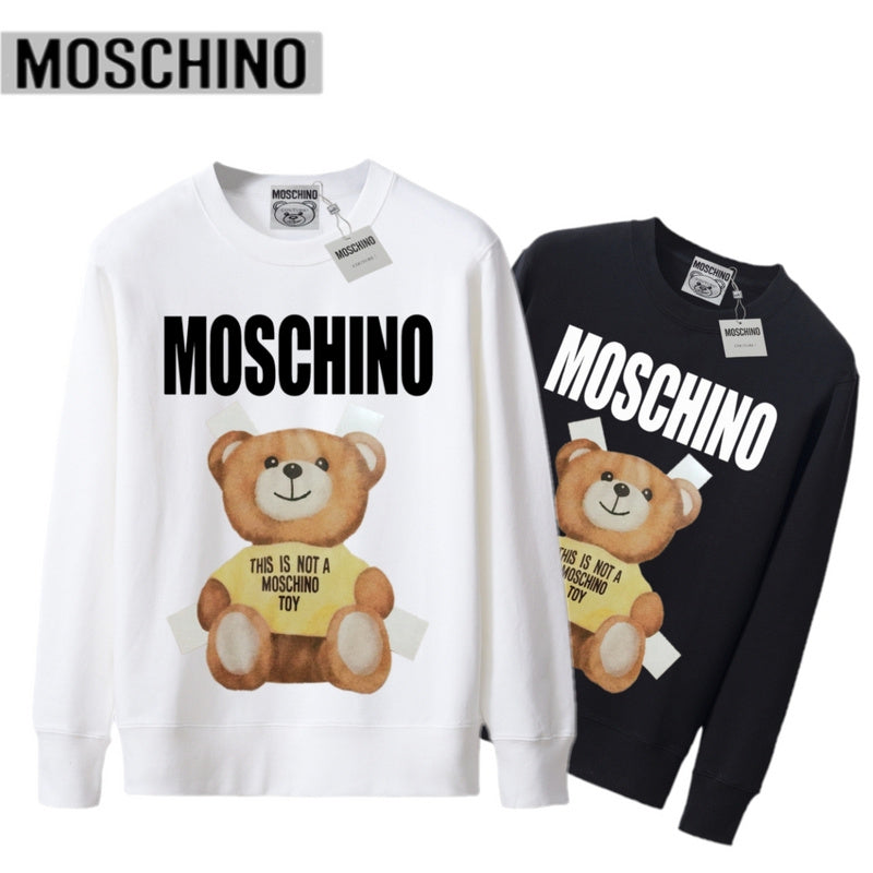 MOC12 Bear terry cotton crew neck sweater for men and women