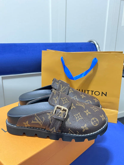 MJLS5 Leather slippers Women shoes 35-42 With box