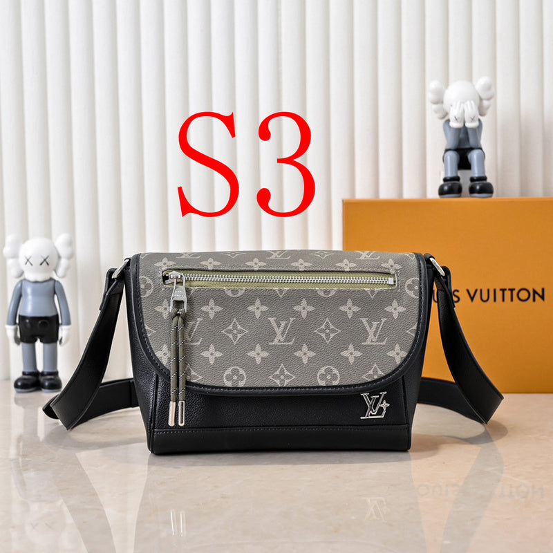 LLP016 Leather bag 26.6-17-11CM   for women and men Bags