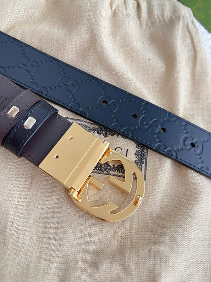 GBL1 Real leather 3.7CM 95-125CM Belt with all packing