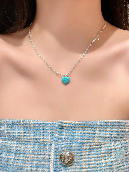 X699   Men's and women's titanium steel necklace bracelet set jewelry