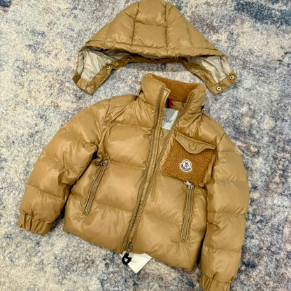 043023  Men's and women's lamb wool collar pocket decoration down   kids  jacket clothes