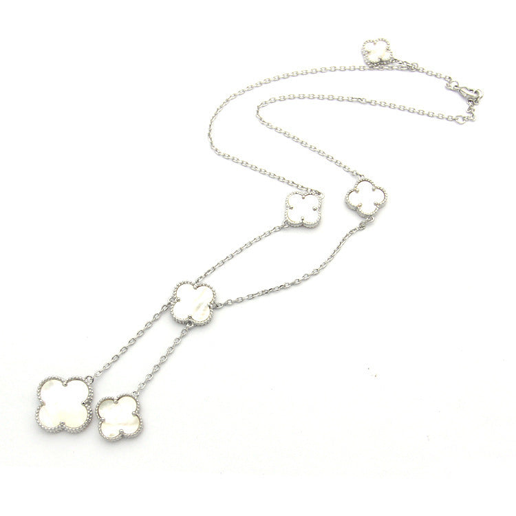 VAN24 Clover Shell Necklace gold plated necklace for women  Jewelry