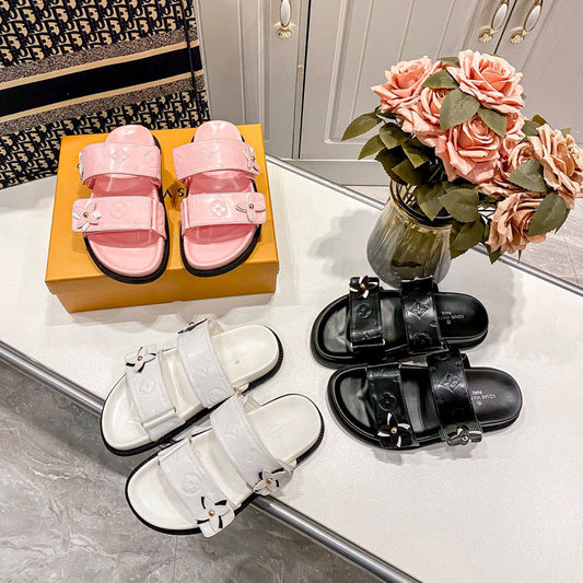 MLS11 Slippers Women Leather shoes 35-40 With box