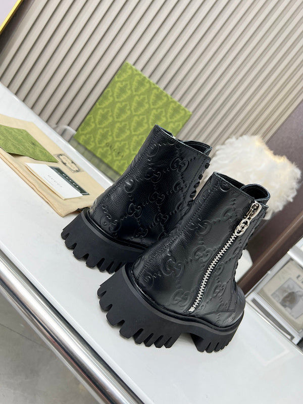 HJGS1 Leather Shoes Women 35-41 with box