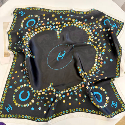 XCC35 Silk satin 70-70CM scarf