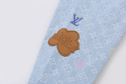 LVC020   New high-quality spring and autumn men'sand women’s jacket denim jacket clothes