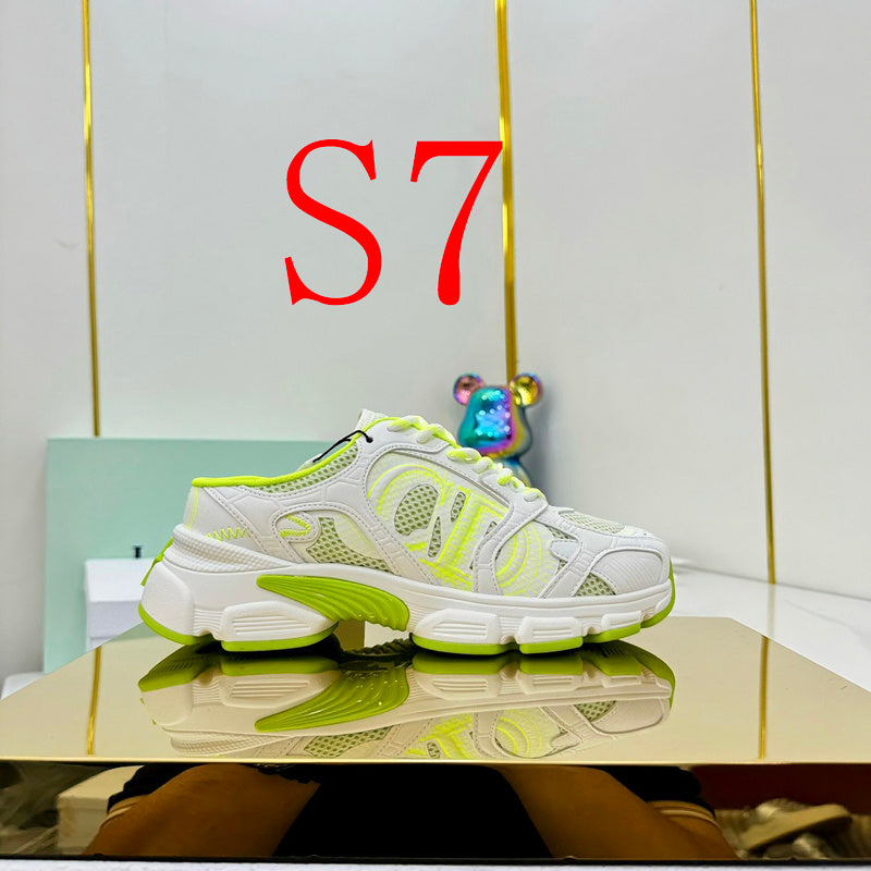 BDS8 Leather Slippers Women 35-41 Shoes with box