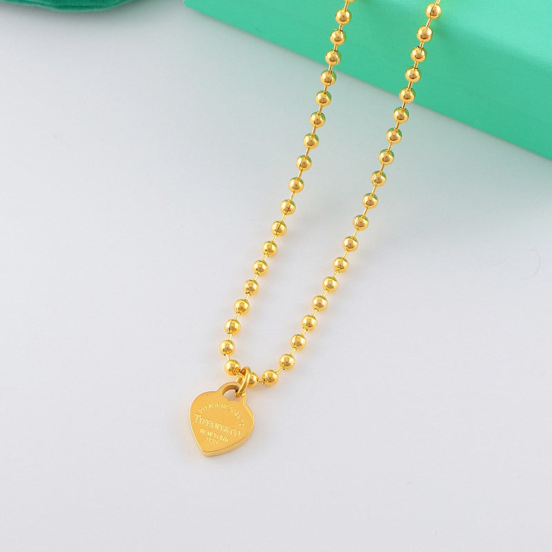 TN13 Necklace 316L steel plating gold necklaces Jewelry