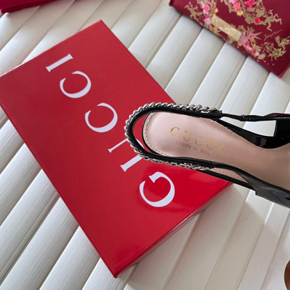 MGS16 Slippers Women 8CM heel shoes 35-41 With box