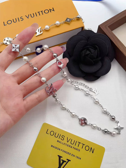 X675   Men's Titanium Steel Necklace Bracelet Set Jewelry