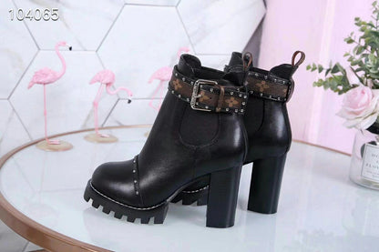 OLS16 Leather 9.5CM Women 35-42 shoes With box